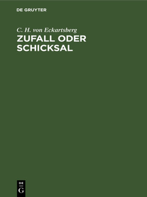 cover image of Zufall oder Schicksal